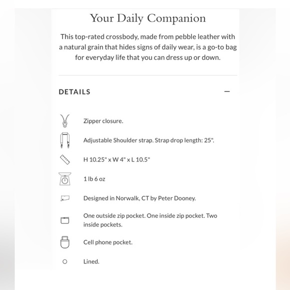 DOONEY & BOURKE PEBBLE GRAIN LEATHER CROSS BODY. RED. BRAND NEW. - Picture 7 of 8